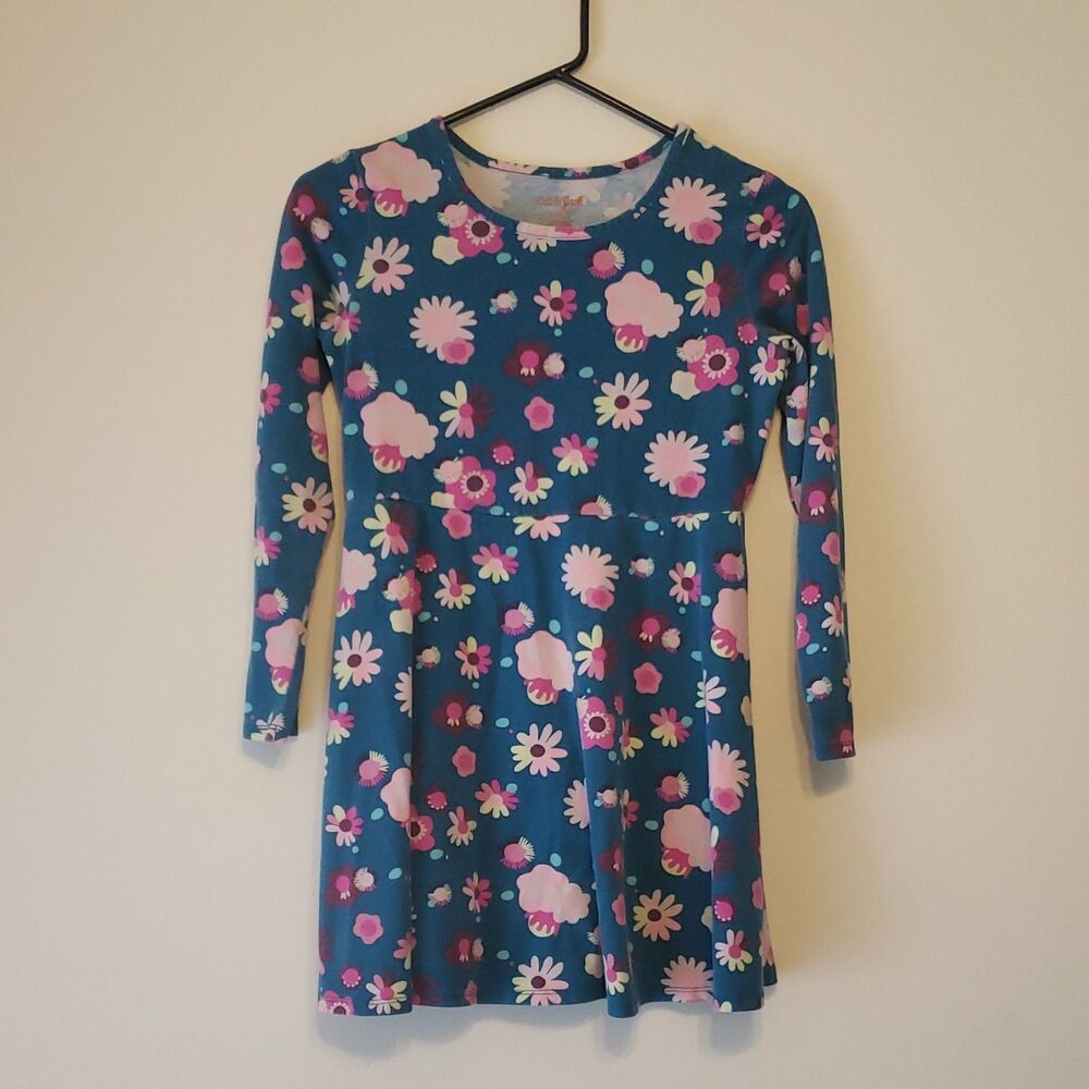 Cat & Jack Dress Size L 10/12 Cute Floral Print And Style